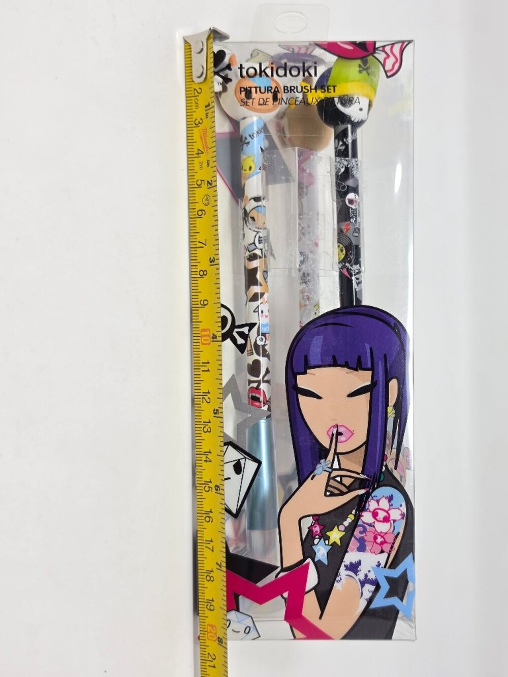 Sephora Tokidoki Pittura Makeup 3 Brush Set Mozzarella Adios Amigos Donutella - Picture 4 of 12